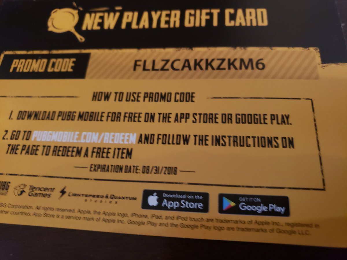 gift code for pubg pc